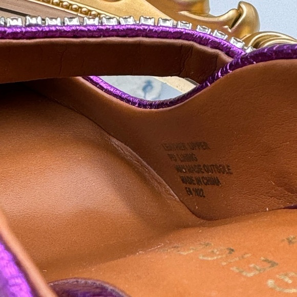 🆕 KURT GEIGER 🧿 NWOT Duke Pointed Toe Embellished Pump Mule - Size 6 - Picture 10 of 16